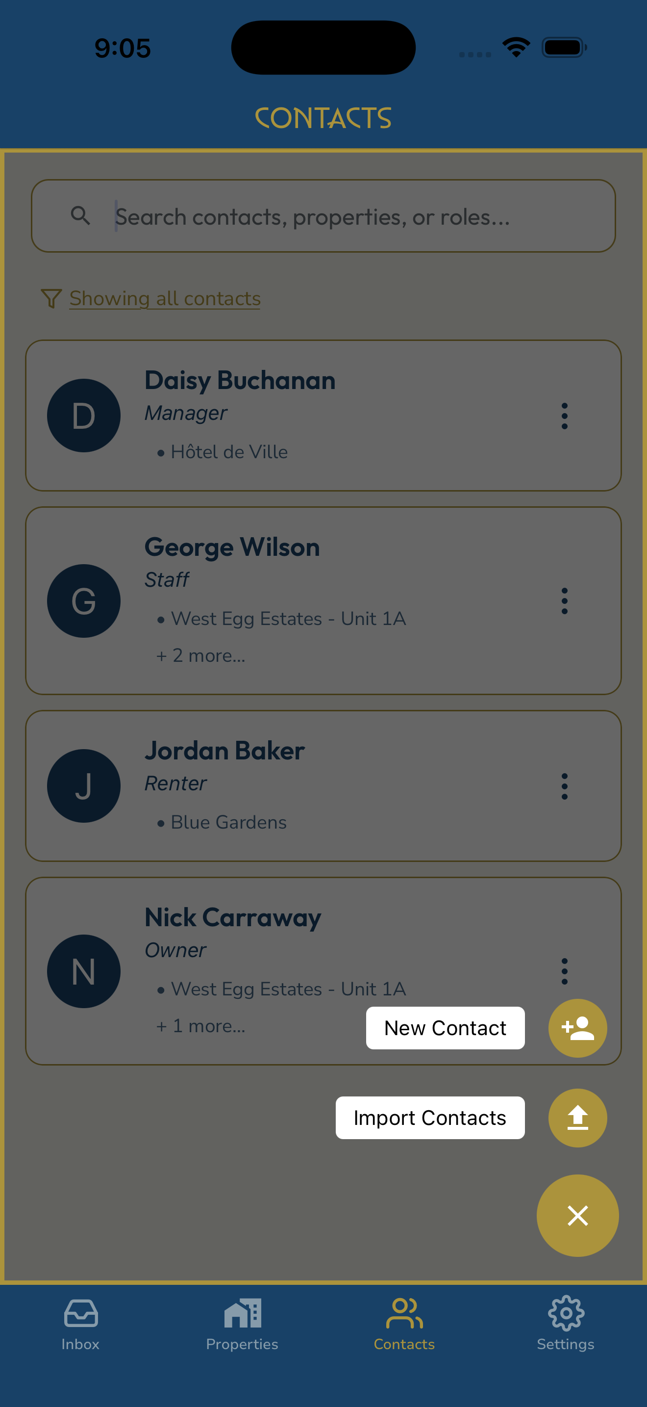 ADD OR IMPORT EXISTING CONTACTS